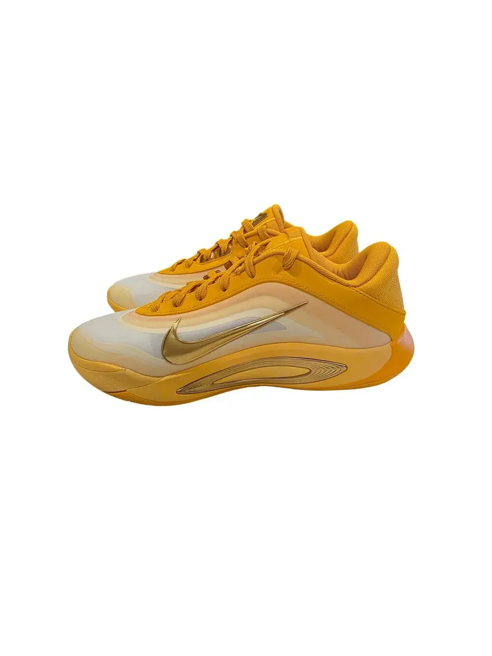 Nike Women's Basketball Shoes Yellow Gold Metallic Size 11 FZ8605-701 NWOT‎